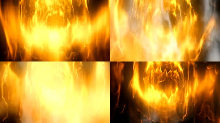 烈焰热情：火焰散发的热烈温度